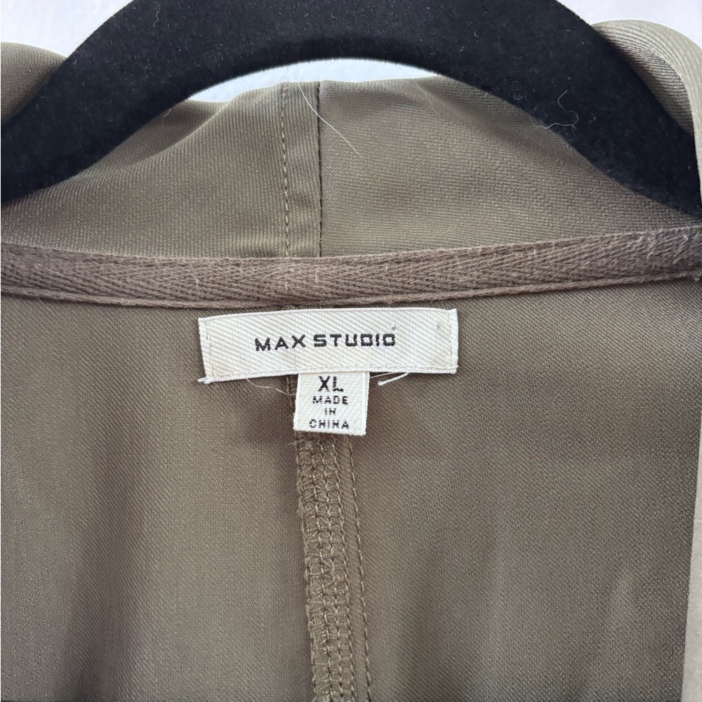 Max Studio Olive Green Utility Blazer - Picture 2 of 7